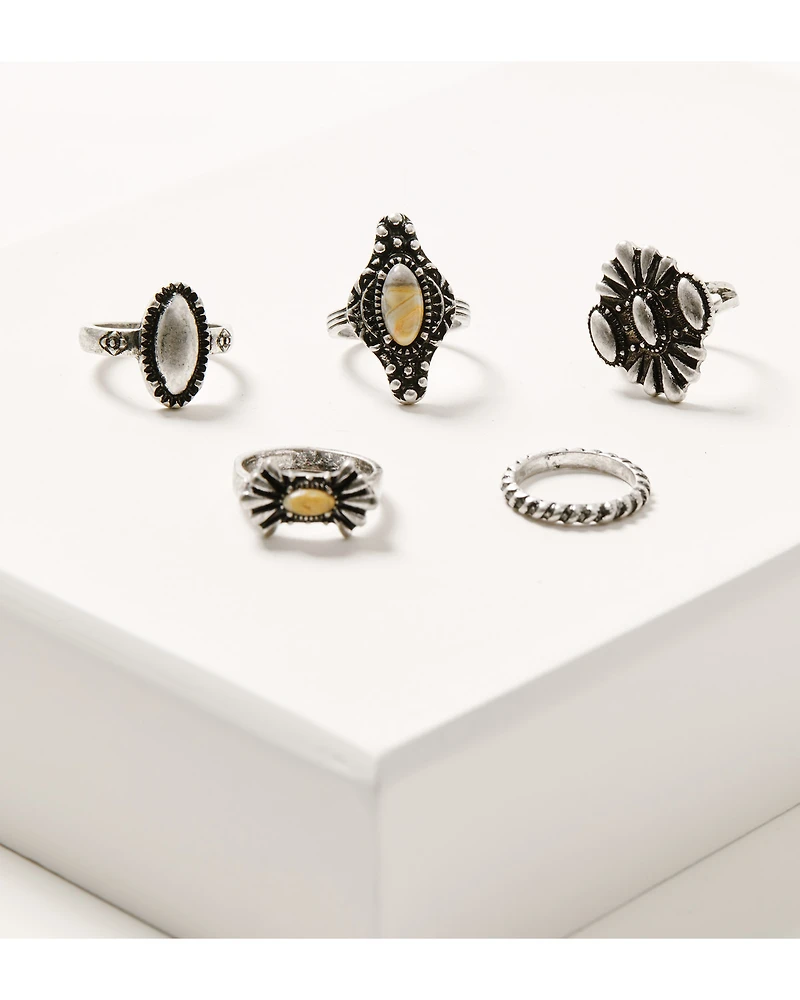 Shyanne Women's Rodeo Sunset Ring Set - 5 Piece