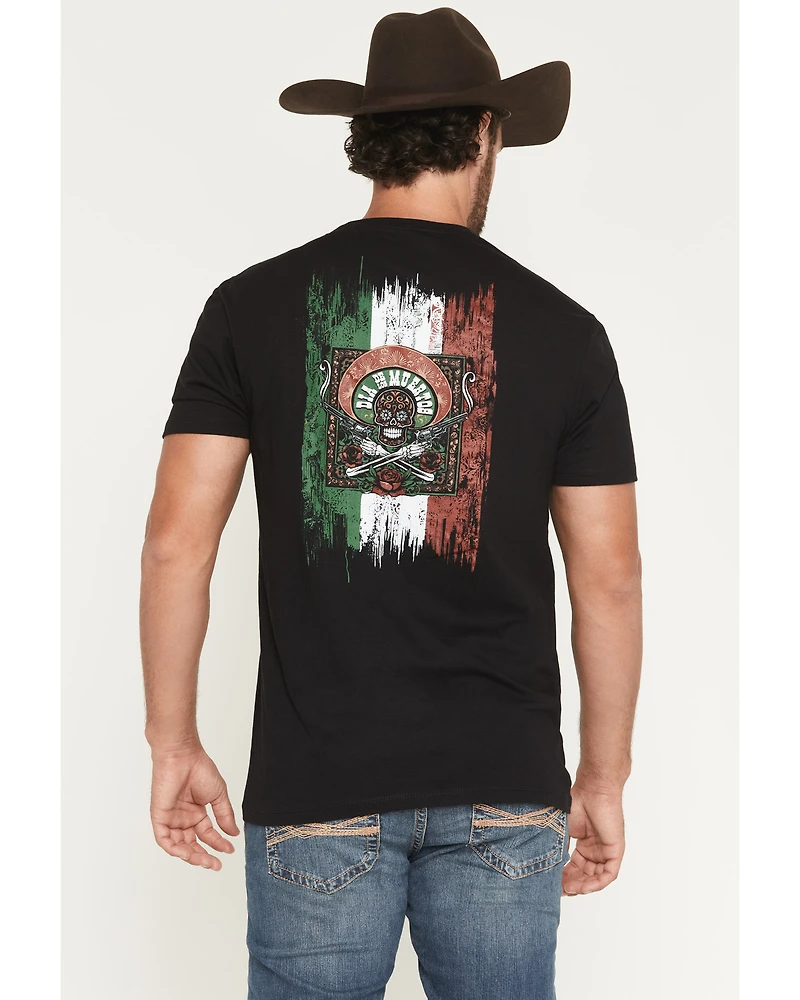 Moonshine Spirit Men's Fear Not Dia De Los Muertos Short Sleeve Graphic T-Shirt