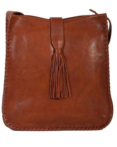Scully Women's Leather Bag With Whipstitching