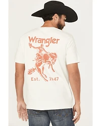 Wrangler Men's Cowboy Logo Short Sleeve Graphic T-Shirt