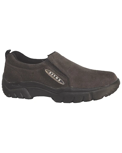 Roper Men's Performance Suede Slip-On Shoes - Round Toe