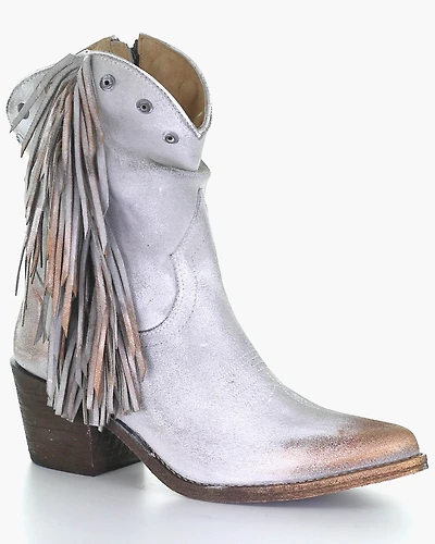 Circle G Women's Studded & Fringe Fashion Booties - Round Toe