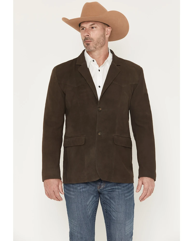 Cody James Men's Genuine Suede Leather Blazer