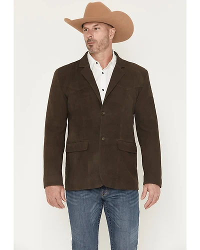 Cody James Men's Genuine Suede Leather Blazer