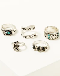 Idyllwind Women's Anita Thunderbird Ring Set - 5 Piece
