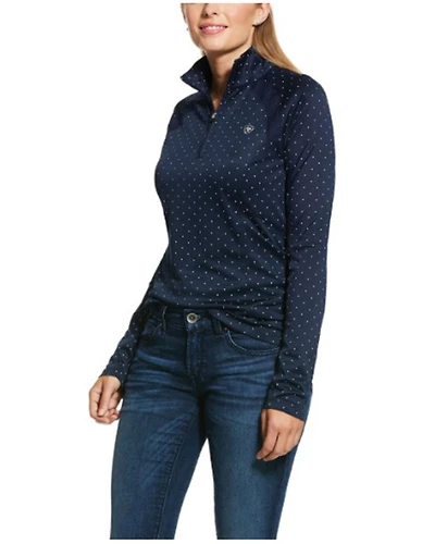 Ariat Women's Dot Sunstopper 2.0 1/4 Zip Baselayer