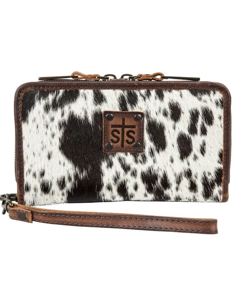 STS Ranchwear By Carroll Kacy Cowhide Organizer Wallet