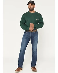 Carhartt Men's FR Tamarack Medium Wash Relaxed Bootcut Rugged Flex® Stretch Denim Jeans