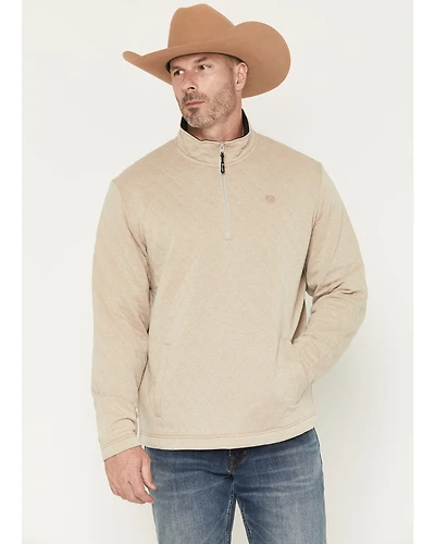 George Strait by Wrangler Men's Solid 1/4 Zip Pullover