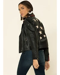 Mauritius Leather Women's Christy Scatter Star Jacket