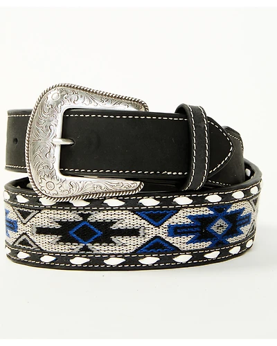 Cody James Men's Southwestern Inlay Tapered Belt