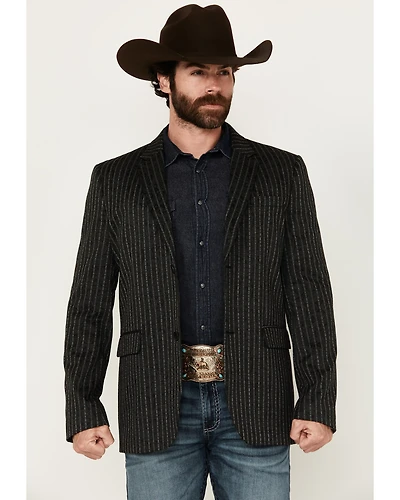 Rock & Roll Denim Men's Striped Paisley Print Sportcoat