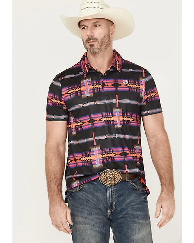 Rock & Roll Denim Men's Boot Barn Exclusive Southwestern Print Short Sleeve Polo