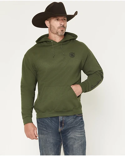 Smith & Wesson Men's Logo Sleeve Hooded Sweatshirt