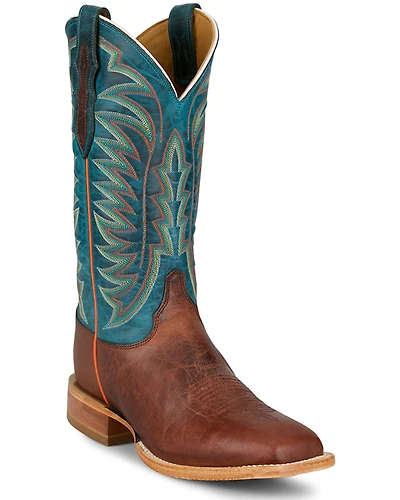 Justin Men's Burchett Western Boots - Broad Square Toe