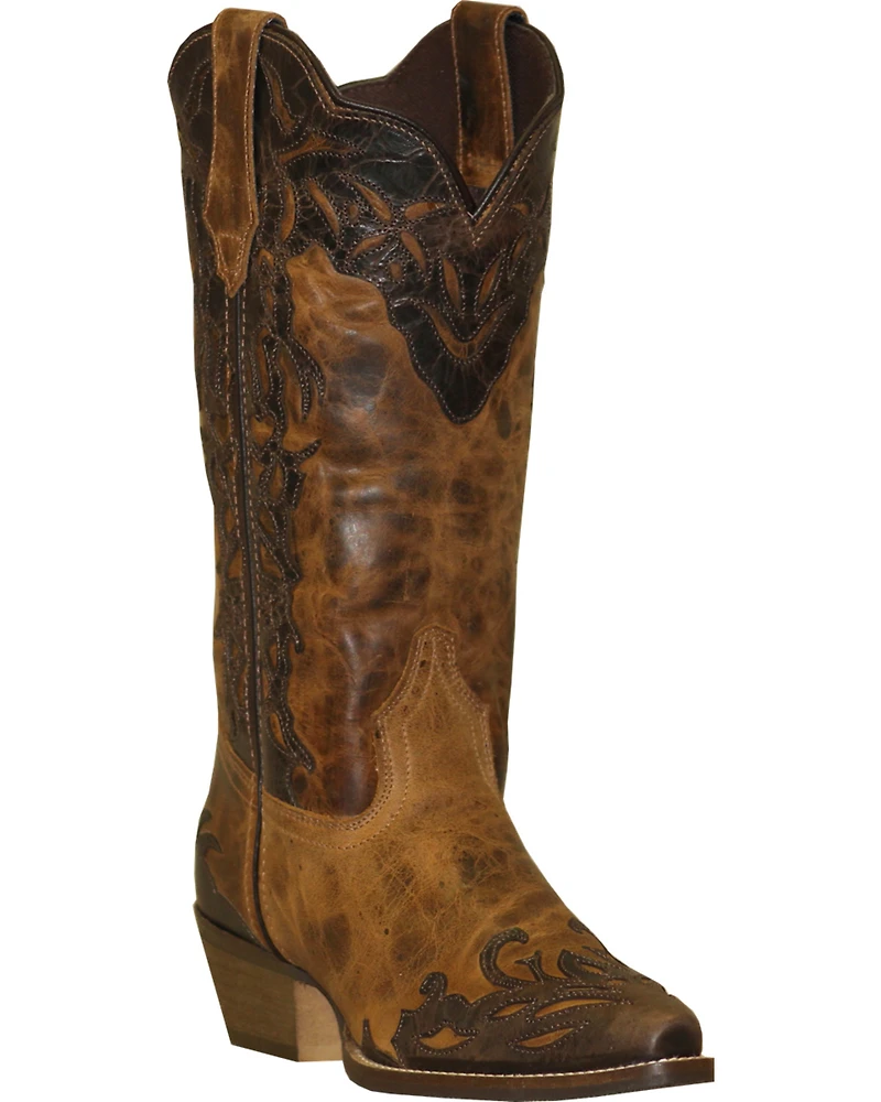 Rawhide Women's 12" Two-Tone Wingtip Western Boots