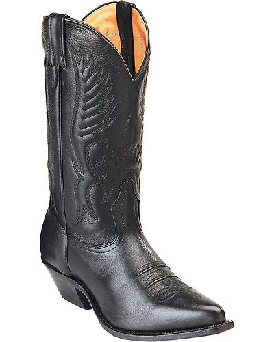 Boulet Men's Embroidered Tall Western Boots - Round Toe