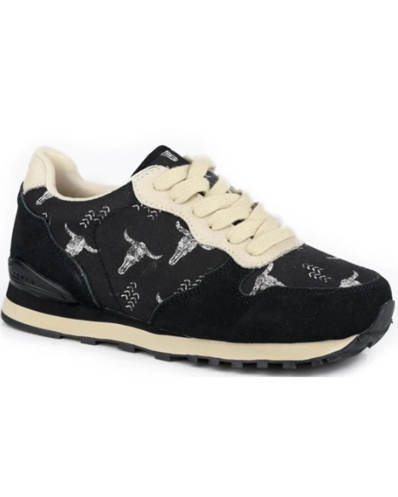 Roper Women's Giddy Up Long Horn Print Casual Shoes