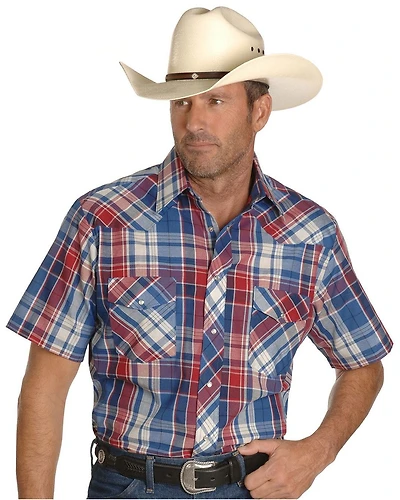 Wrangler Men's Assorted Classic Short Sleeve Western Shirt - Big & Tall