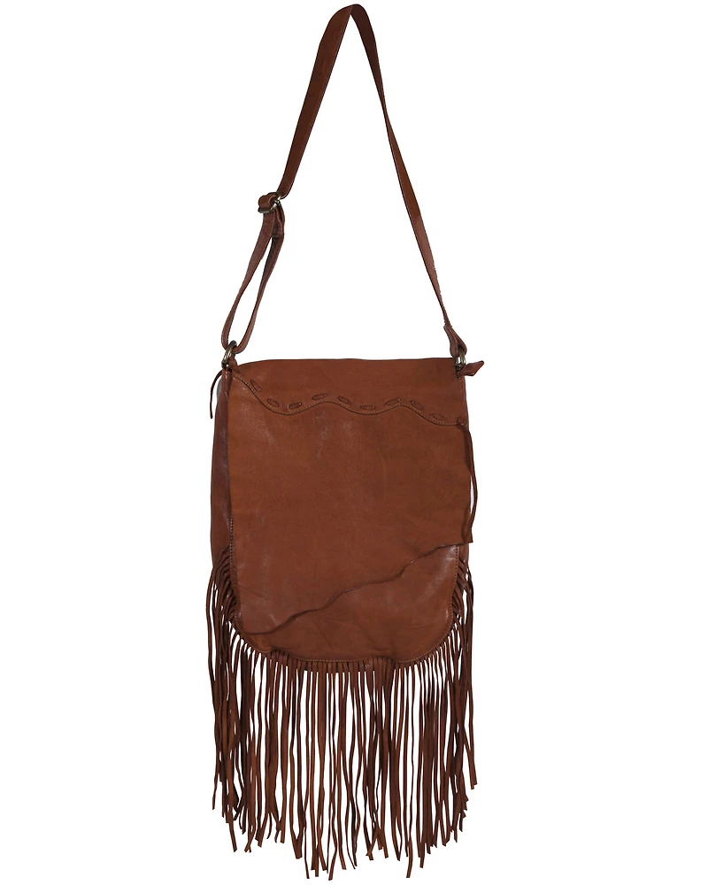 Scully Women's Soft Leather Fringe Crossbody Bag