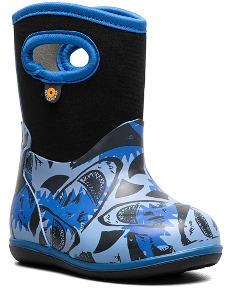 Bogs Toddler Boys' Classic Sharks Rainboots