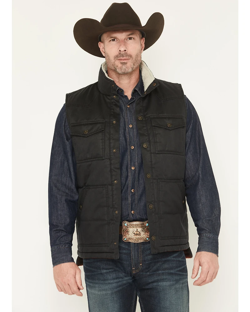 Cody James Men's Oil Slick Snap Lined Vest