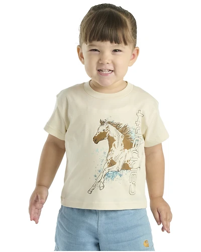 Carhartt Toddler Girls' Horse Short Sleeve Graphic Tee