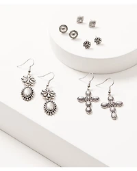 Shyanne Women's Shiloh Ridge Cross Earring Set - 5 Piece