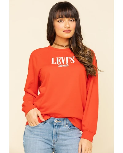 Levi’s Women's Logo Relaxed Crewneck Sweatshirt
