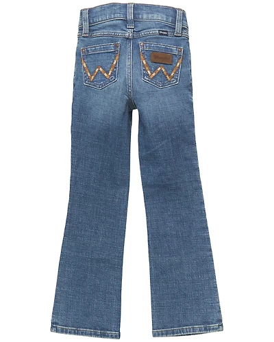 Wrangler Girls' Wendy Medium Wash Bootcut Stretch Denim Jeans