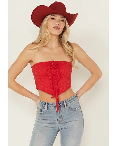 Originality Women's Rosette Tube Top