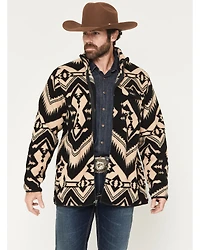 Wrangler Men's Lightweight Full Zip Southwestern Print Sherpa Jacket