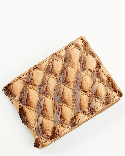 Cody James Men's Brownie Exotic Pirarucu Bifold Wallet