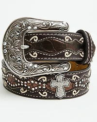 Ariat Girls Studded Cross Inlay Belt