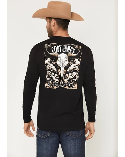 Cody James Men's Steerhead Long Sleeve Graphic T-Shirt