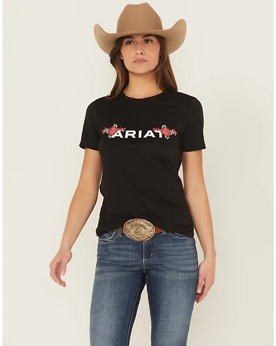Ariat Women's Boot Barn Exclusive Rosa Logo Short Sleeve Graphic Tee