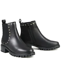 Milwaukee Leather Women's Studded Ankle Booties - Round Toe