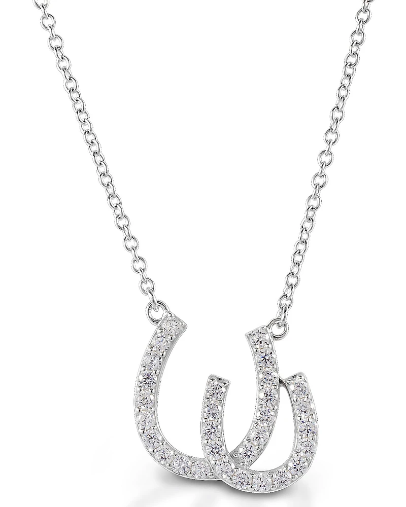 Kelly Herd Women's Double Horseshoe Necklace