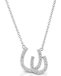 Kelly Herd Women's Double Horseshoe Necklace