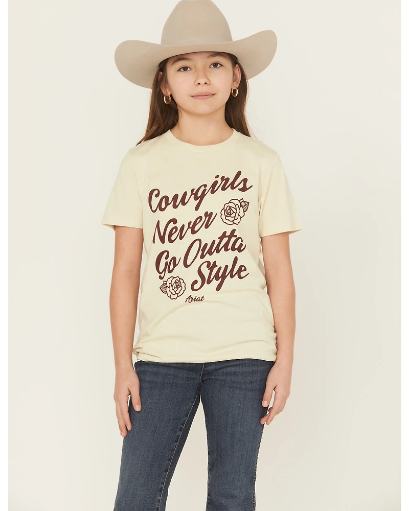 Ariat Girls' Outta Style Short Sleeve Graphic Tee