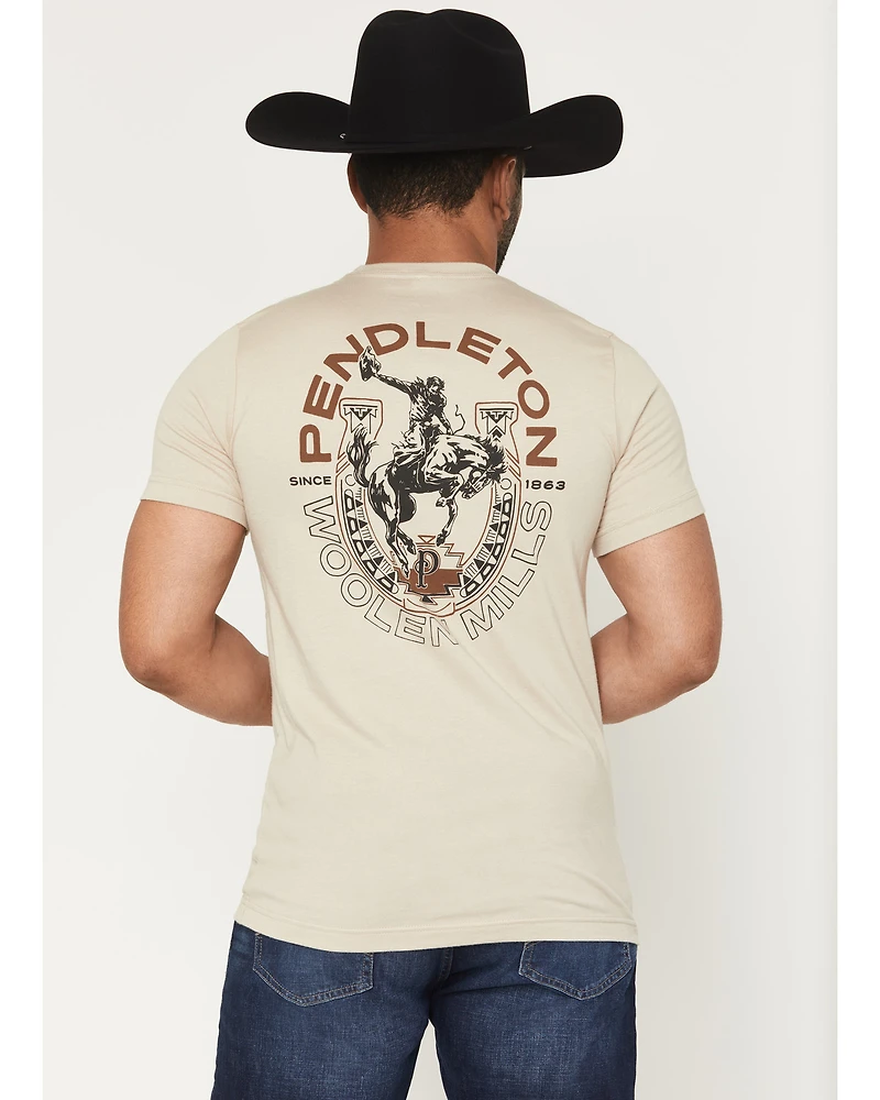 Pendleton Men's Rodeo Horseshoe Short Sleeve Graphic T-Shirt
