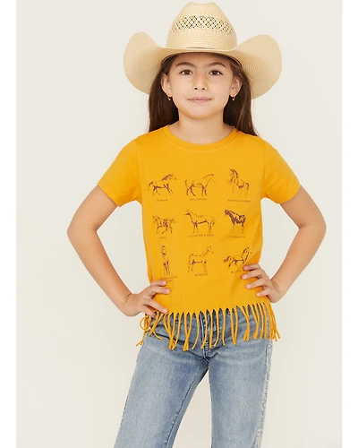 Shyanne Girls' Horse Breeds Short Sleeve T-Shirt