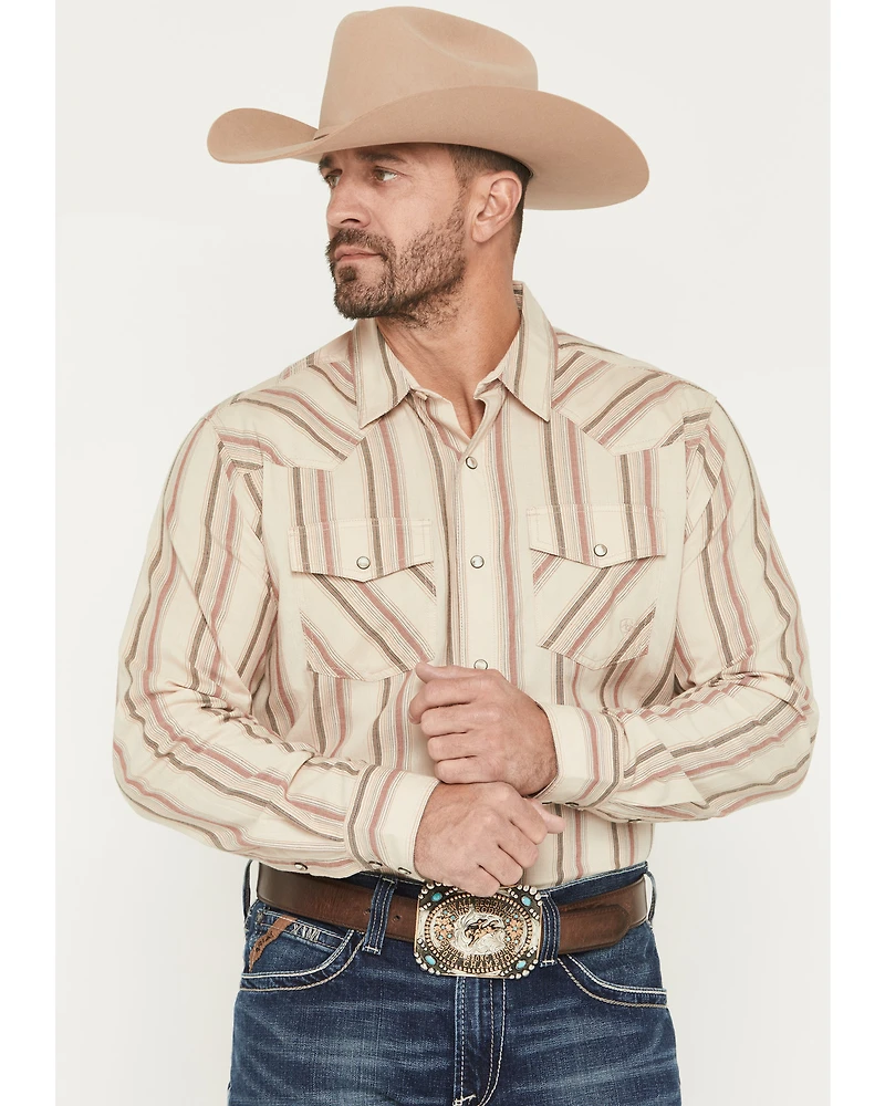Ariat Men's Hines Retro Striped Long Sleeve Snap Western Shirt