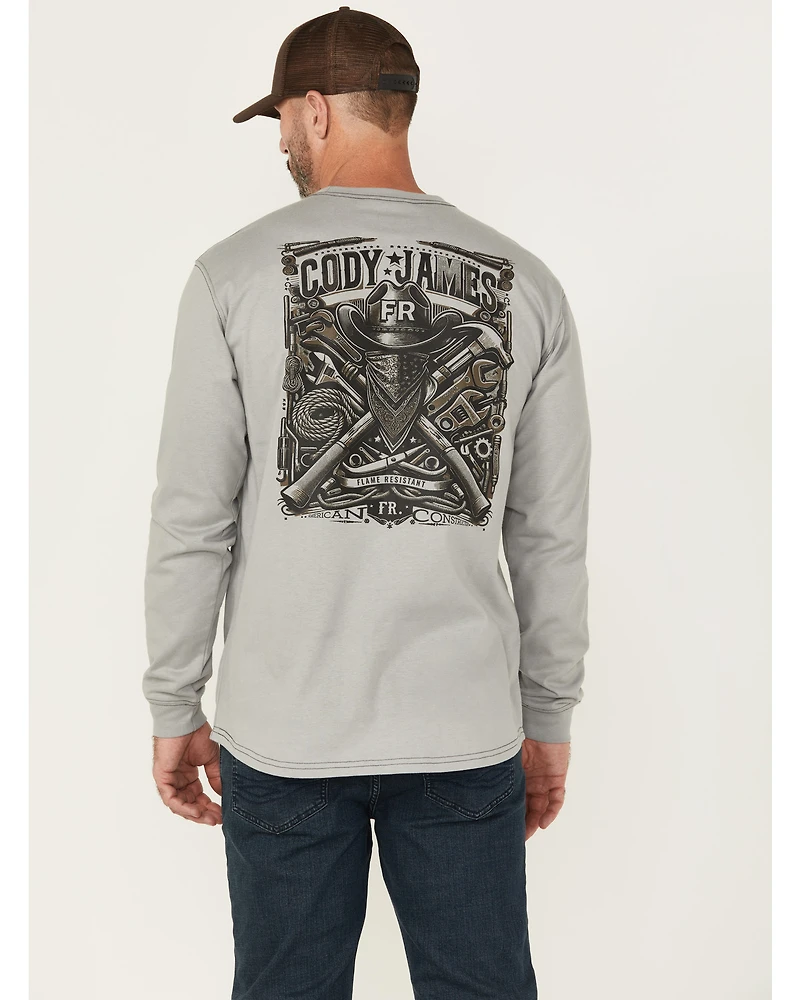 Cody James Men's FR Bandit Long Sleeve Graphic Work T-Shirt