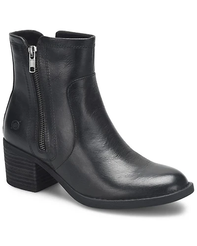 Born Women's Rigby Double Zipper Booties - Round Toe