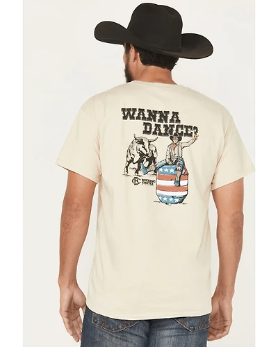 Bucking Chutes Men's Wanna Dance Short Sleeve Graphic T-Shirt