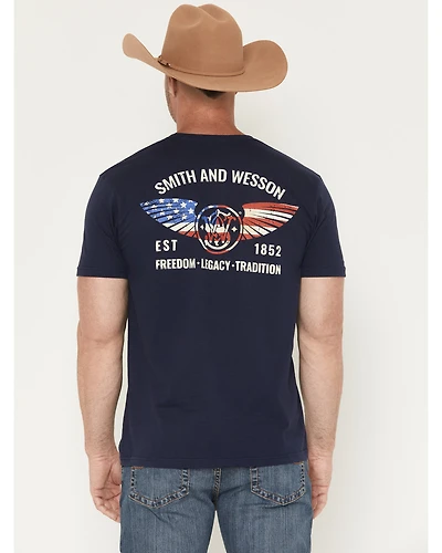 Smith & Wesson Men's Stars And Stripes Short Sleeve Graphic T-Shirt