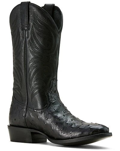Ariat Men's Exotic Full-Quill Ostrich Vesper Western Boots - Round Toe