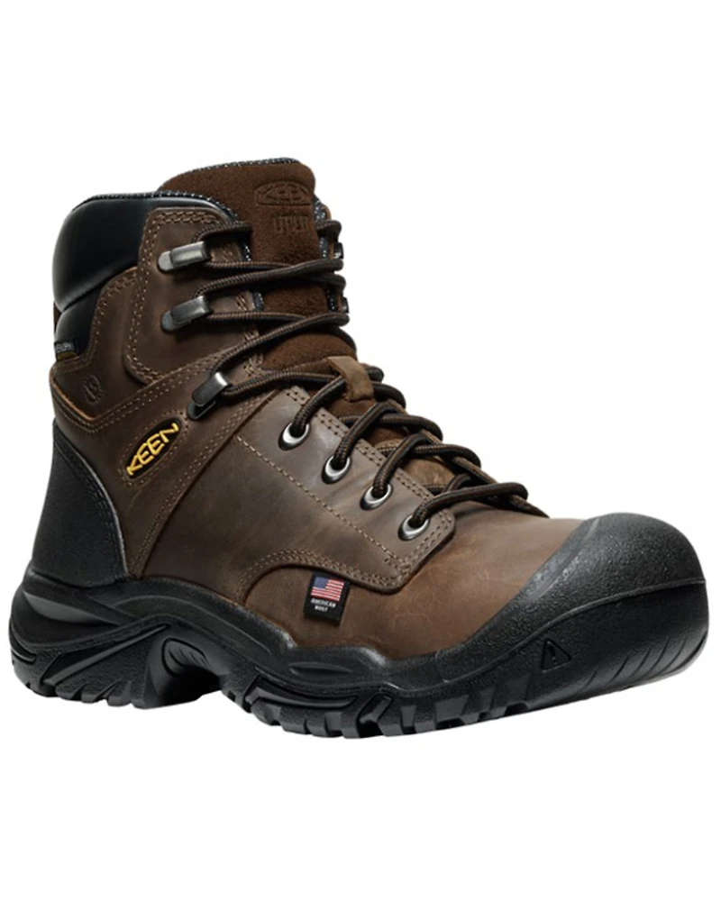 Keen Men's 6" Mt Vernon II Waterproof Work Boots - Steel Toe