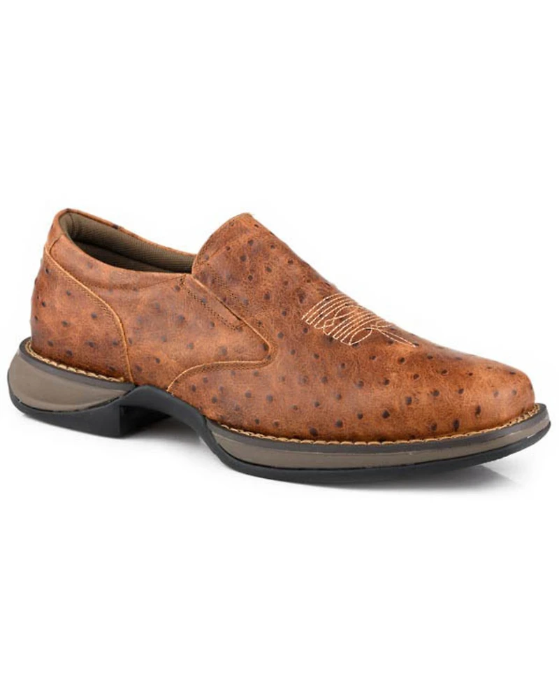 Roper Men's Wilder Ostrich Print Casual Shoes